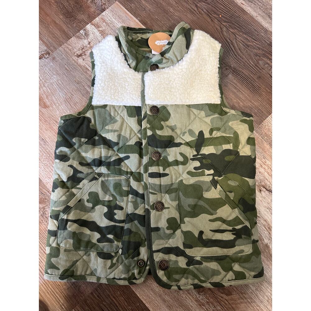 Mud Pie Camo Vest NEW in boys 4T-5T